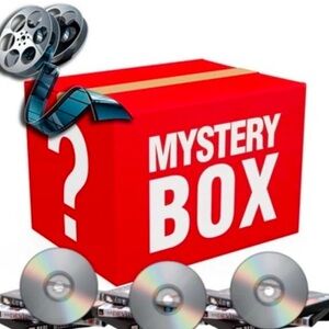 Red Mystery Box of DVDs